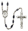 St. Andre Bessette 8x5mm Black Onyx Rosary R6005S-8424