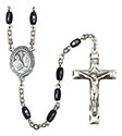 St. Mary Magdalene of Canossa 8x5mm Black Onyx Rosary R6005S-8429