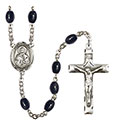 St. Marina 8x6mm Black Onyx Rosary R6006S-8379