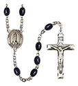O/L of Kibeho 8x6mm Black Onyx Rosary R6006S-8414