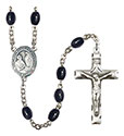 St. Mary Magdalene of Canossa 8x6mm Black Onyx Rosary R6006S-8429