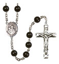 San Jose 7mm Black Onyx Rosary R6007S-8058SP