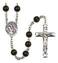 San Raymon Nonato 7mm Black Onyx Rosary R6007S-8091SP