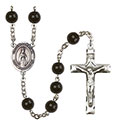 Virgen del Fatima 7mm Black Onyx Rosary R6007S-8205SP