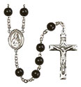 St. Wenceslaus 7mm Black Onyx Rosary R6007S-8273
