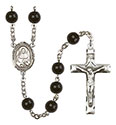 St. Marie Magdalen Postel 7mm Black Onyx Rosary R6007S-8294