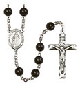 O/L the Undoer of Knots 7mm Black Onyx Rosary R6007S-8383