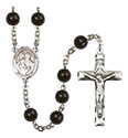 Sts. Peter &amp; Paul 7mm Black Onyx Rosary R6007S-8410