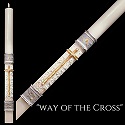 Eximious&#174; Hand Crafted &#34;Way of the Cross&#153;&#34; Paschal Candle